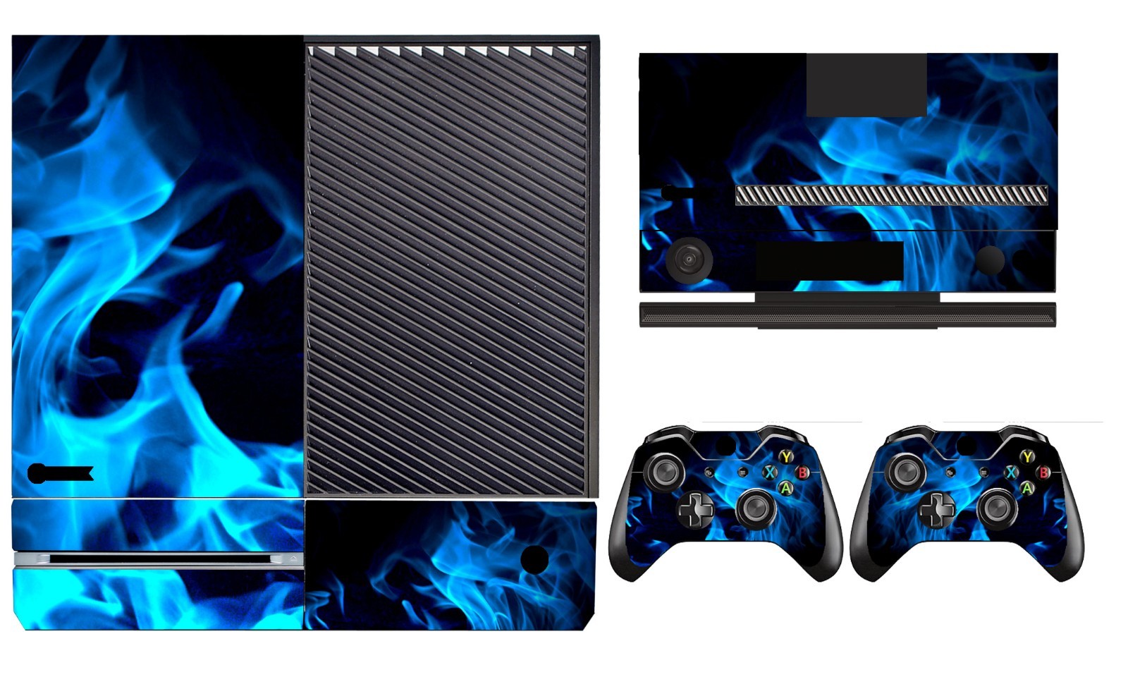 Fire 261 Vinyl Cover Skin Sticker for Xbox One & Kinect & 2 controller skin