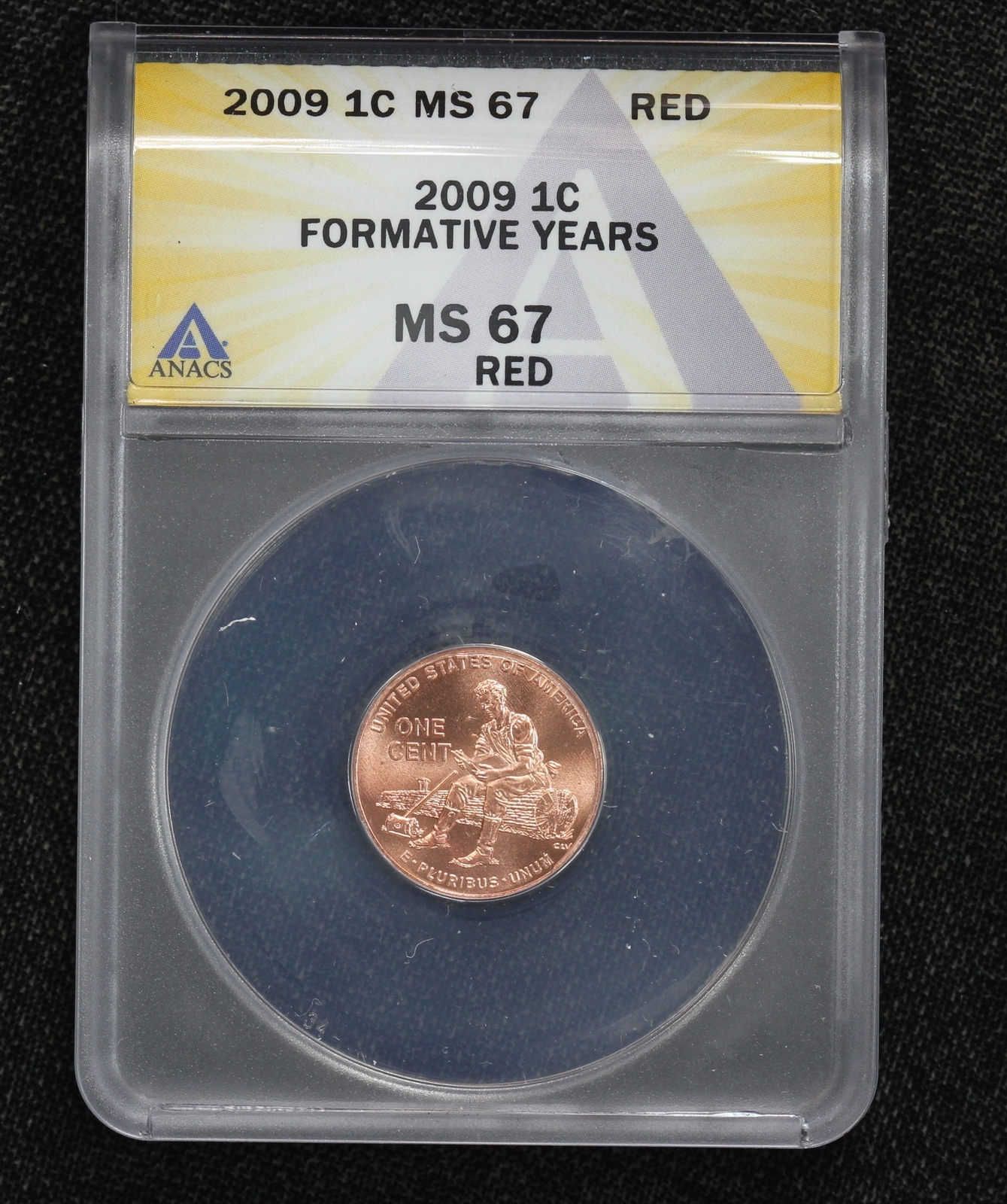 2009 Lincoln Chronicles Cent Formative Years Reverse ANACS MS-67 Red 2XMQ