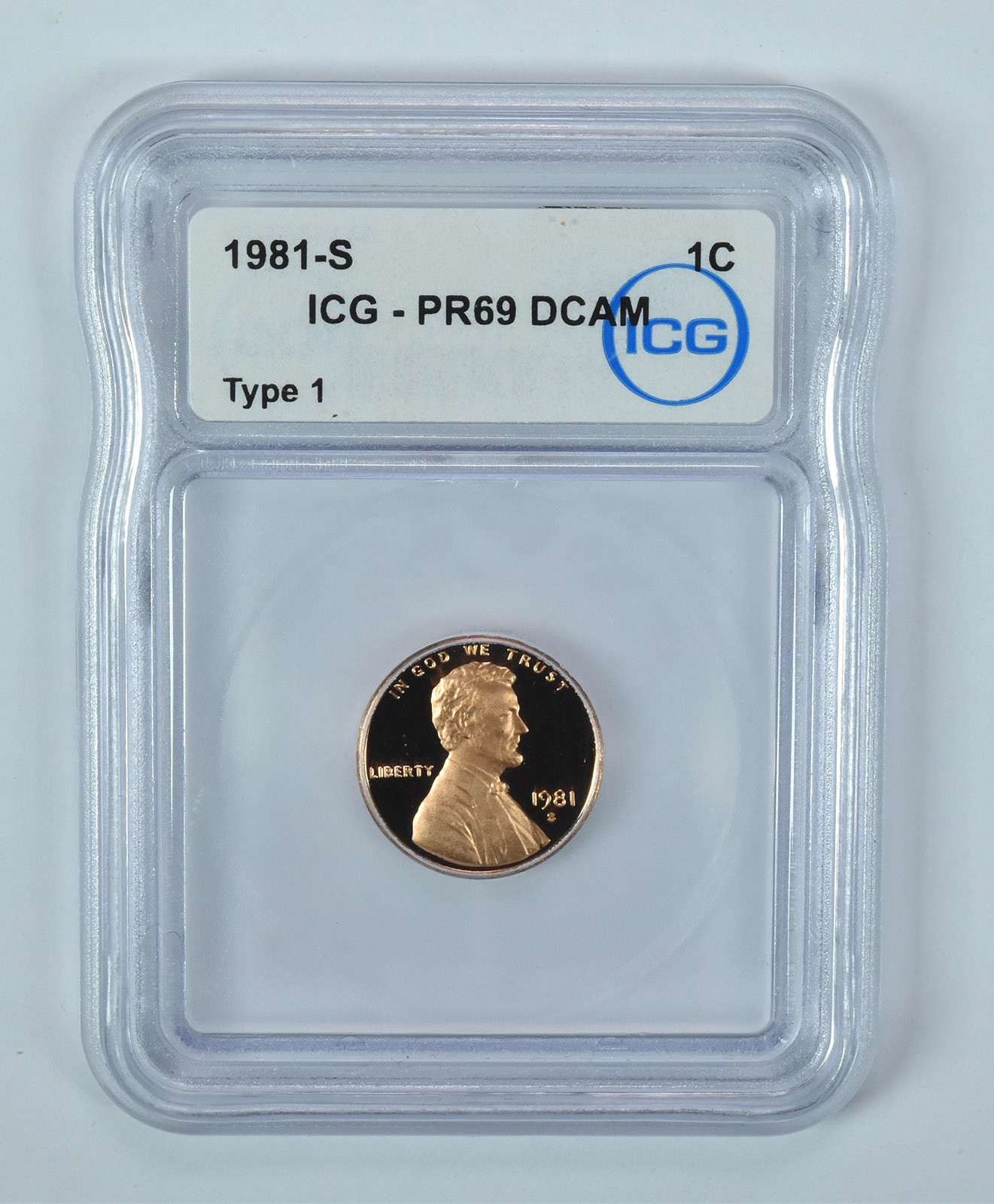 1981-S Lincoln Memorial Cent Type 1 PR69 DCAM ICG