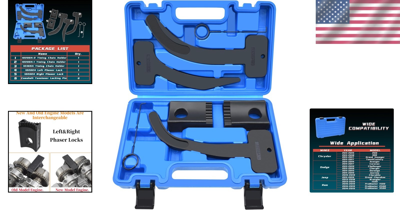 Professional 7-Piece 3.6L Engine Timing Tool Kit for VW Chrysler Jeep
