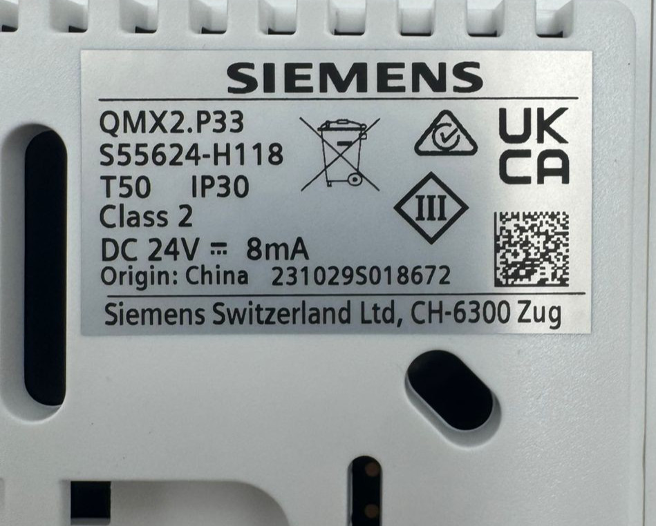 SIEMENS QMX2.P33 ROOM THERMOSTAT