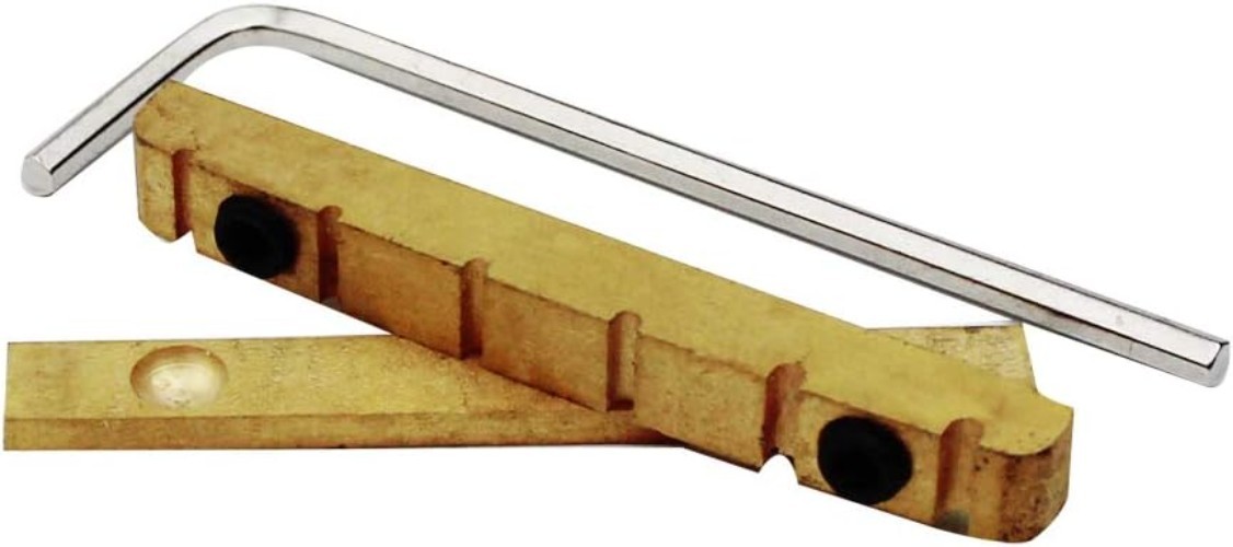 High-Quality 43mm Brass Guitar Nut, Compatible with 6-String Les Paul Models