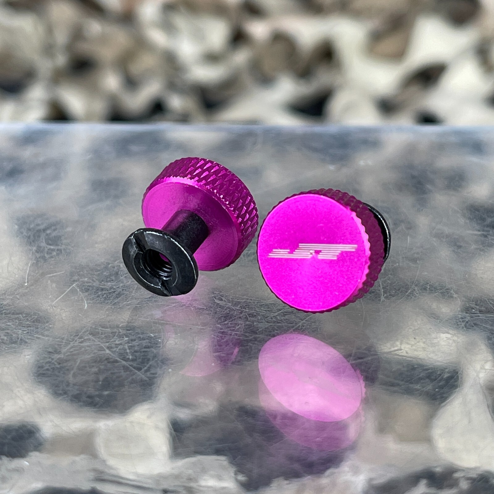 NEW JT Proflex Inline Earset w/ Thumb Screws - Hot Pink