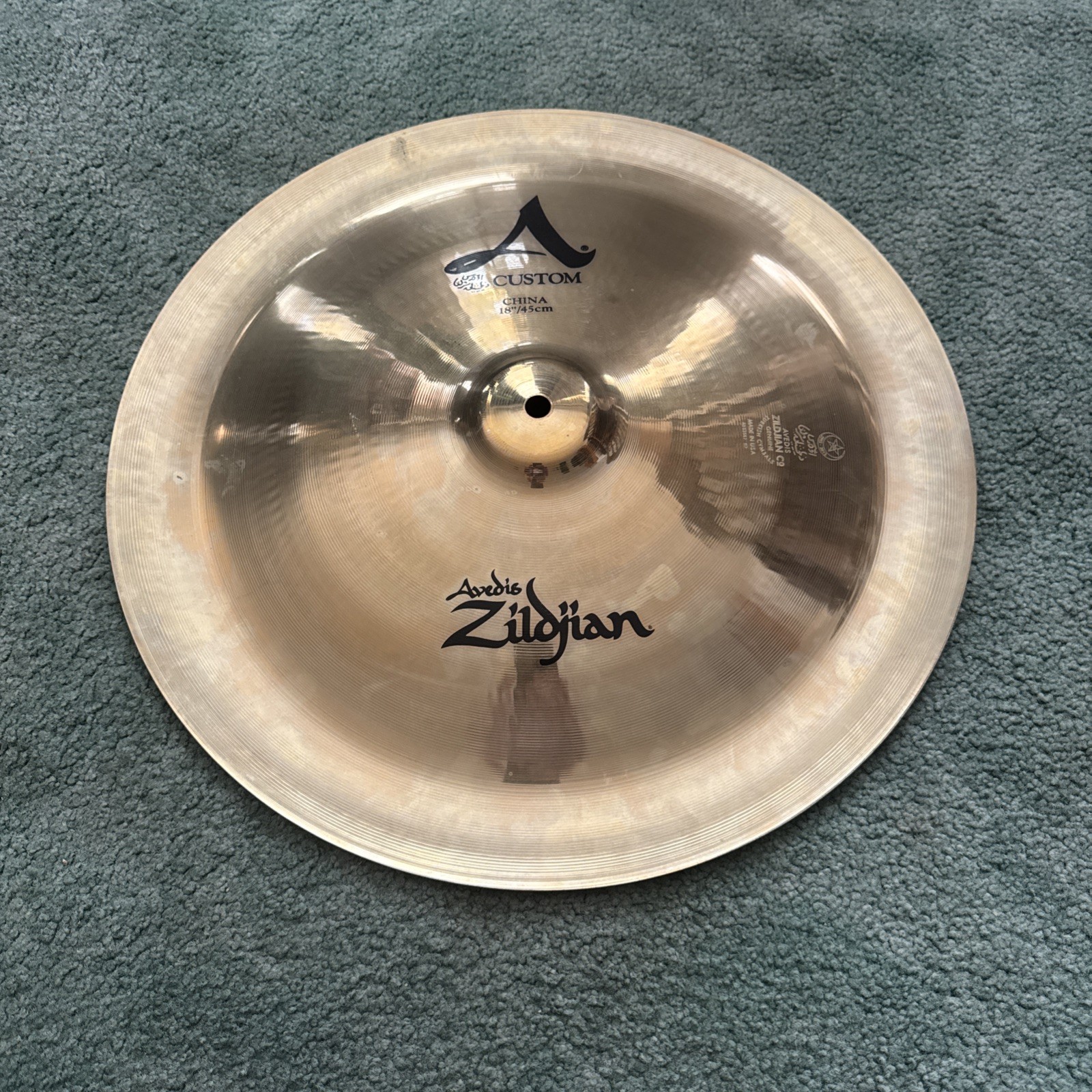 Zildjian Cymbal Avedis Genuine Turkish Cymbal. 18 Inch Crash A20529/AB52587  117