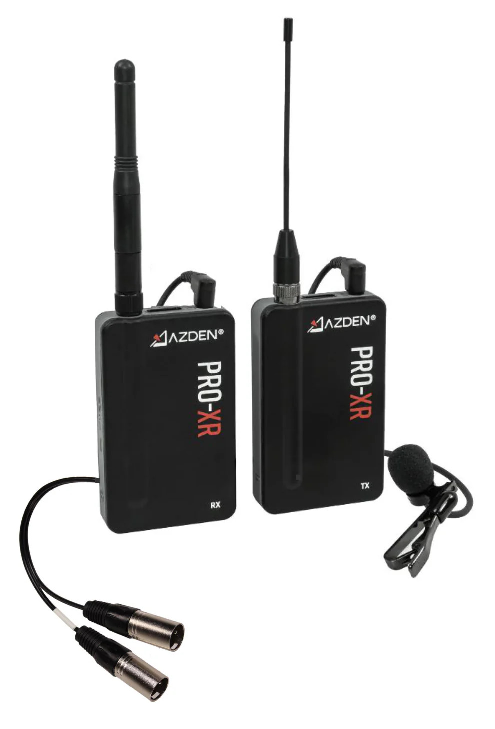 AZDEN PRO-XR Digital Wireless Lavalier Microphone Kit with XLR cord for camcorde