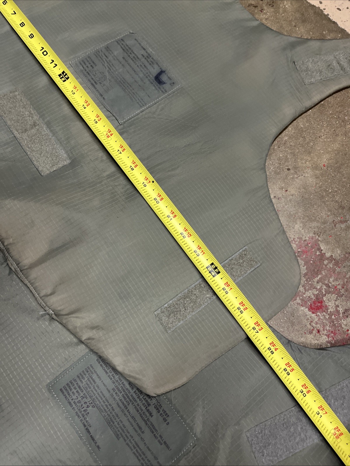 Plate Carrier Soft Armor LEVEL 3A PROTECTION Large lot K