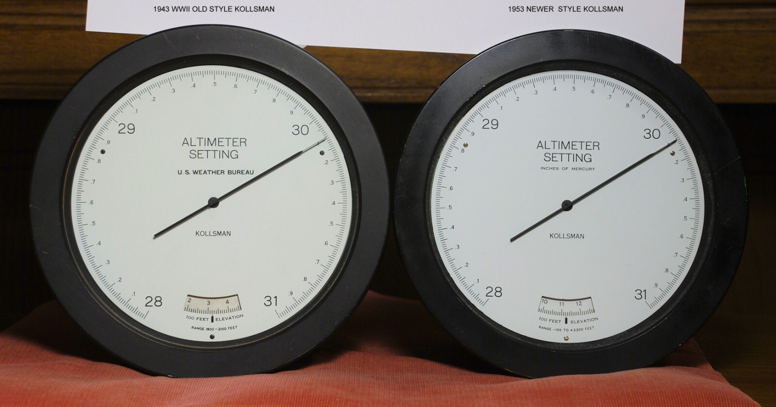 Kollsman Altimeter Setting Barometer Repair Manual ( ONLY ) with Kollsman Notes
