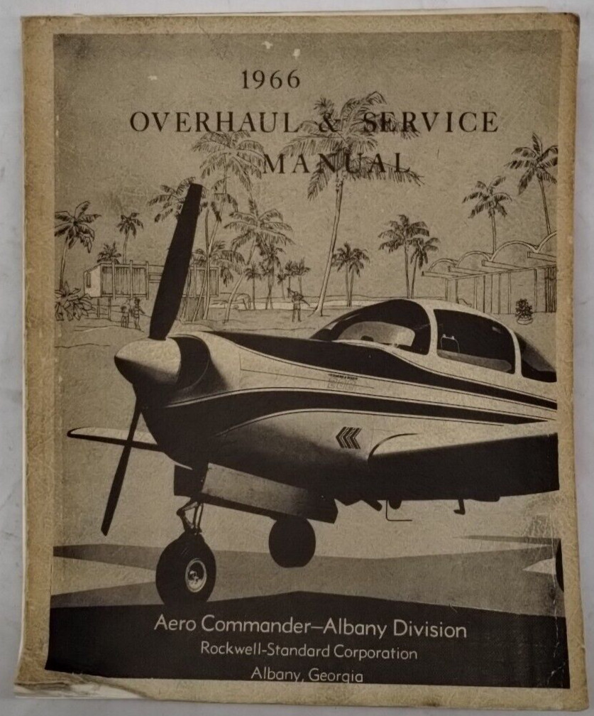 Aero Commander 1966 Model 200D Overhaul & Service Manual-Original