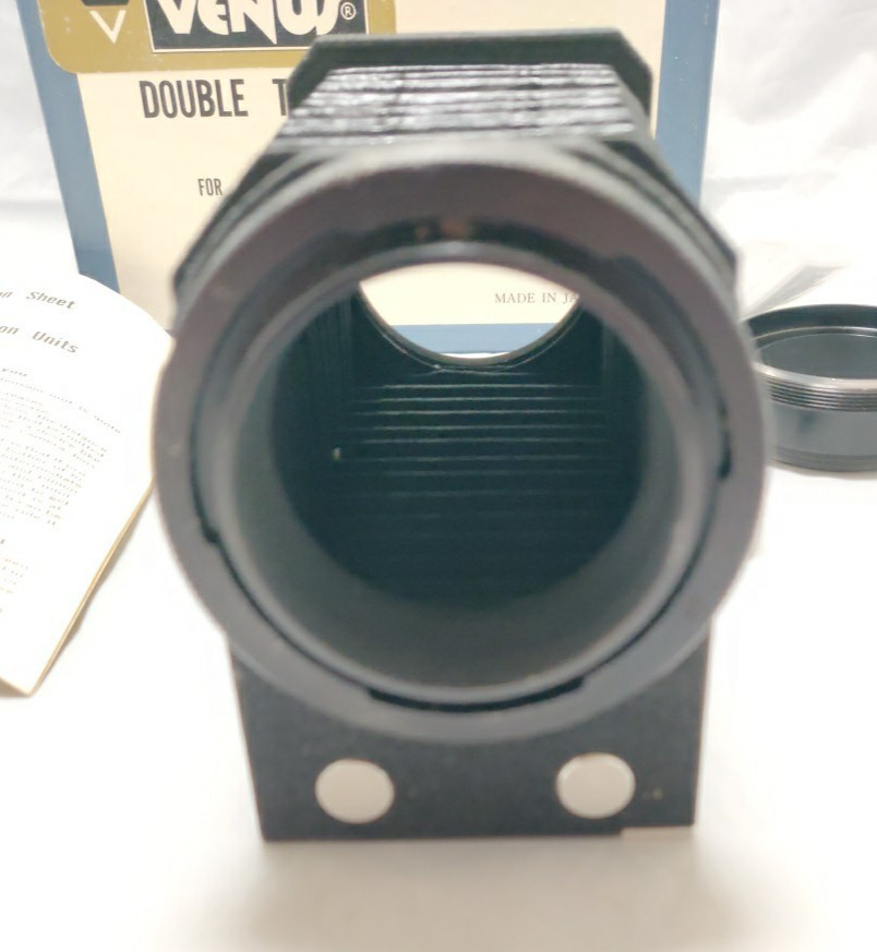 Vintage Venus 5" Double Track Bellowscope for Canon with Scale