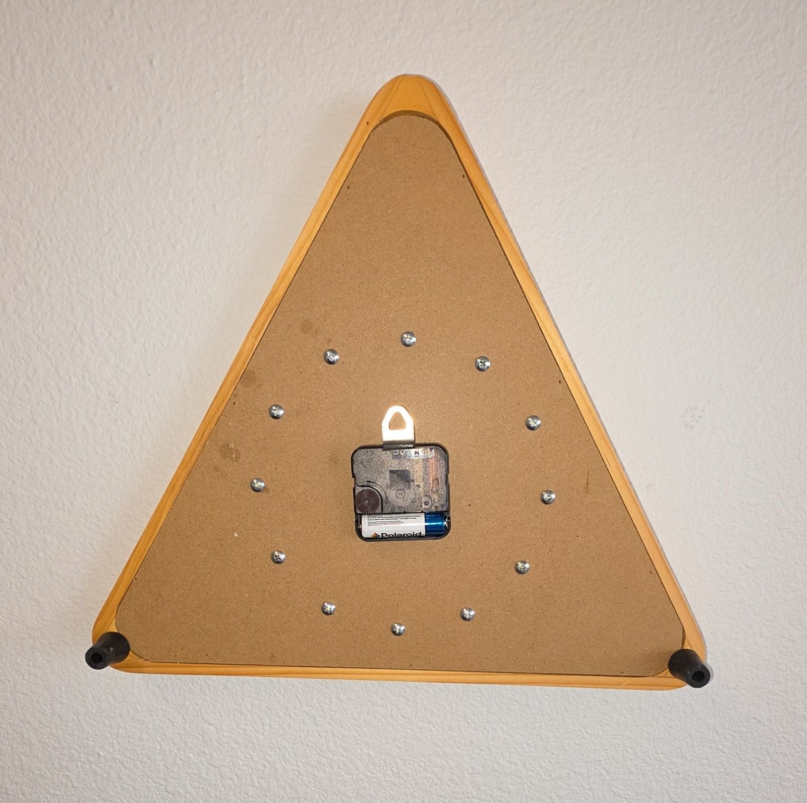 Billiards Pool Ball Clock 14Inch Triangle Pool Table Cool Wall Clock Works!