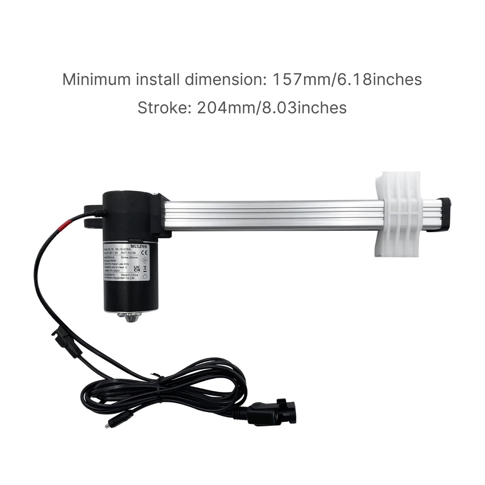 Mulin Motor ML18 ML18-006A Power Recliner Couch Lift Chairs Linear Actuator kit