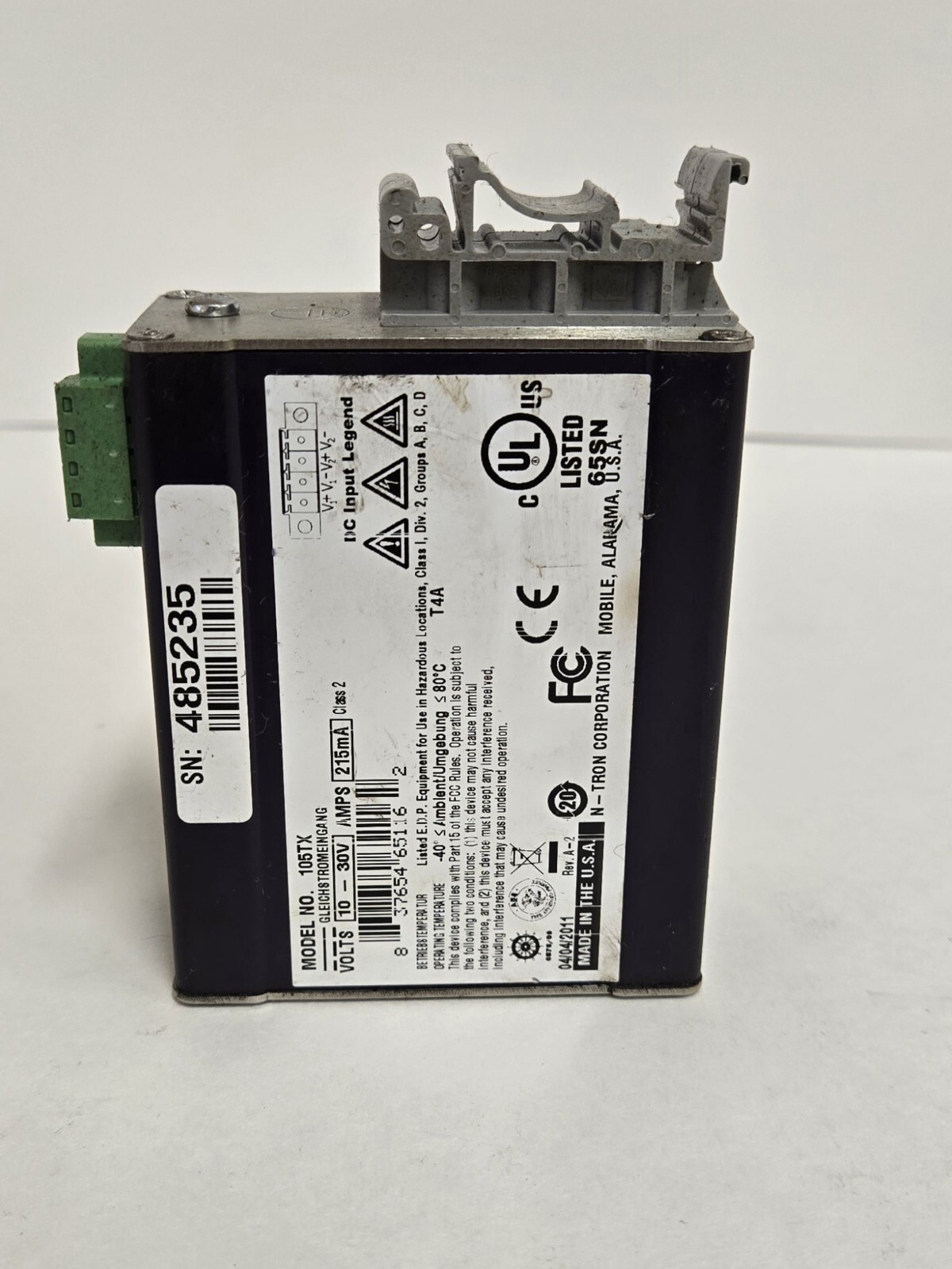 N-TRON 105TX. 5 PORT ETHERNET SWITCH.