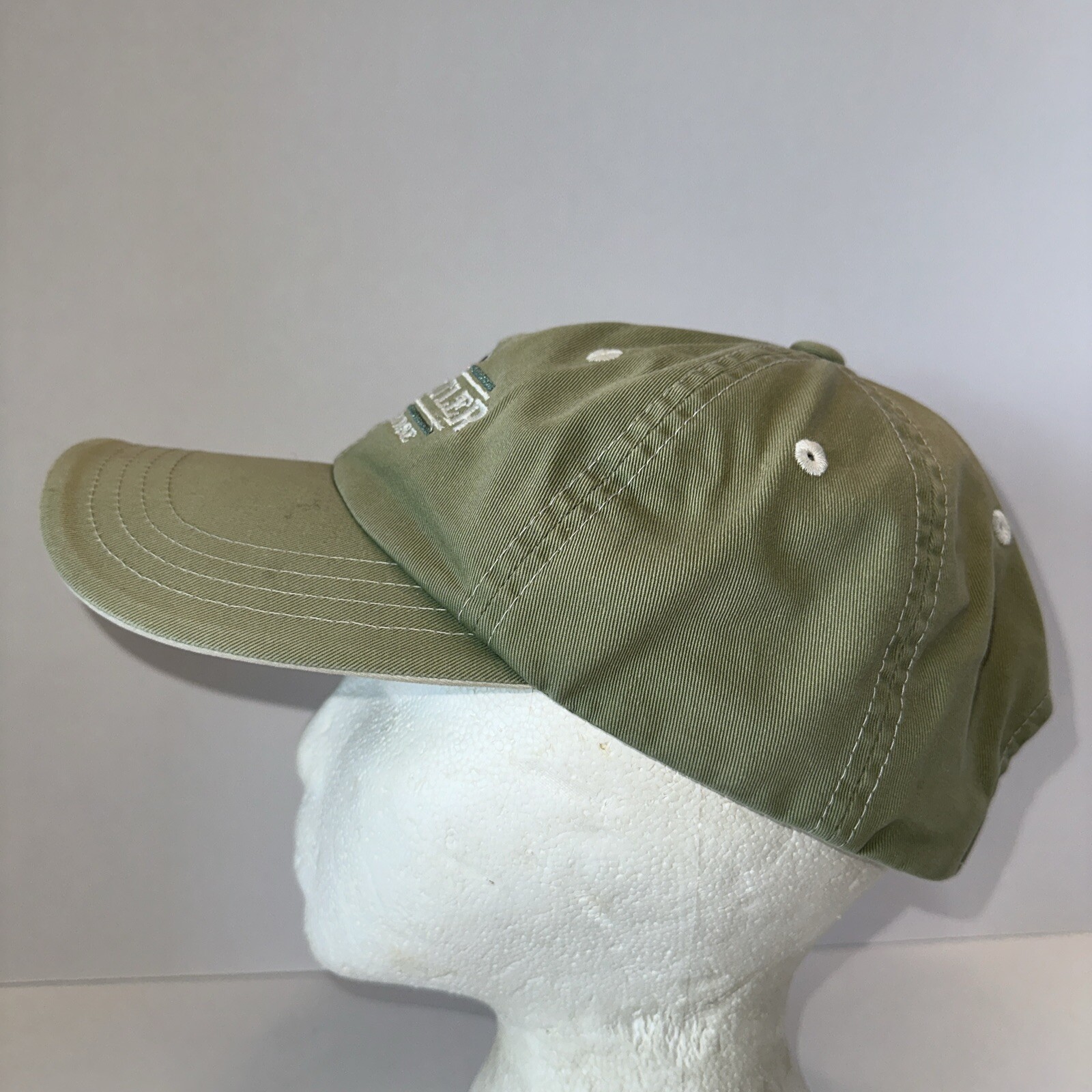 Tony Butler Golf Course Green with White Hat Cap Hook Loop Cotton Imperial