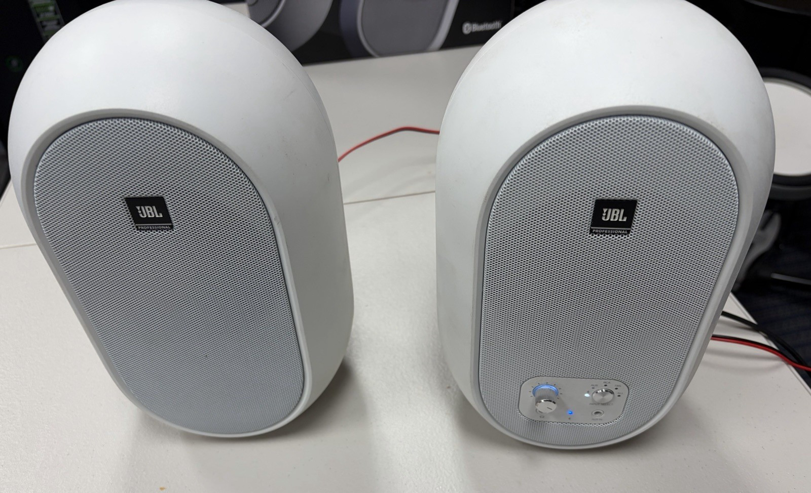 JBL One Series 104 4.5 inch Compact Powered Monitors with Bluetooth - White