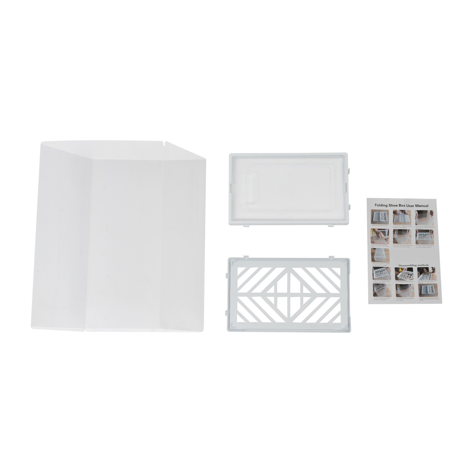 20* Stackable Shoe Storage Box Durable Plastic Sneaker Display Case Organizer
