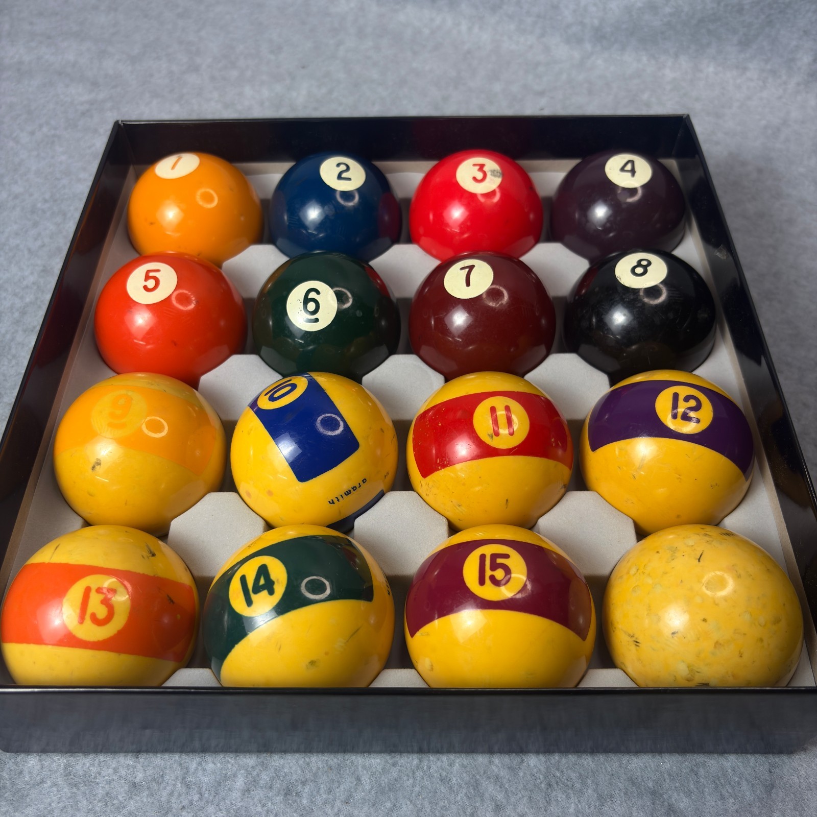 Vintage Aramith 2 1/4" Premium Belgian Billiard/Pool Ball Set Made in Belgium