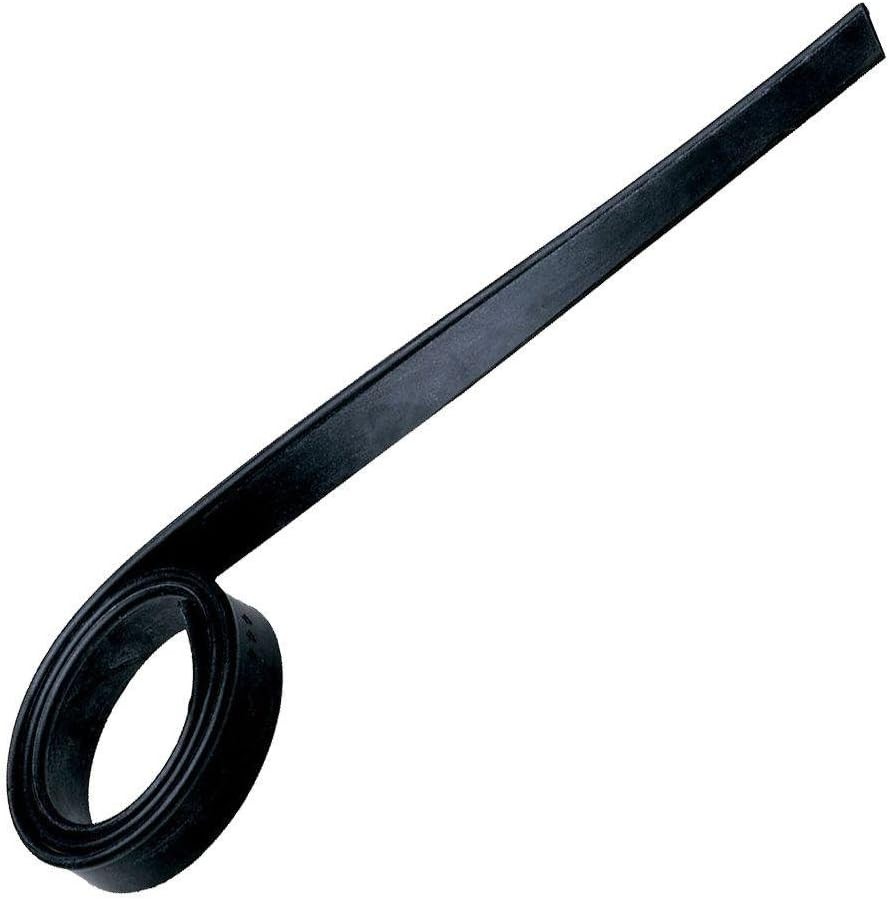 Unger Professional Cut-to-Size Replacement Rubber Squeegee Blade 18 In, Black