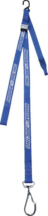 Moose Tie-Down Straps With Swivel Hook 1.5"W Blue