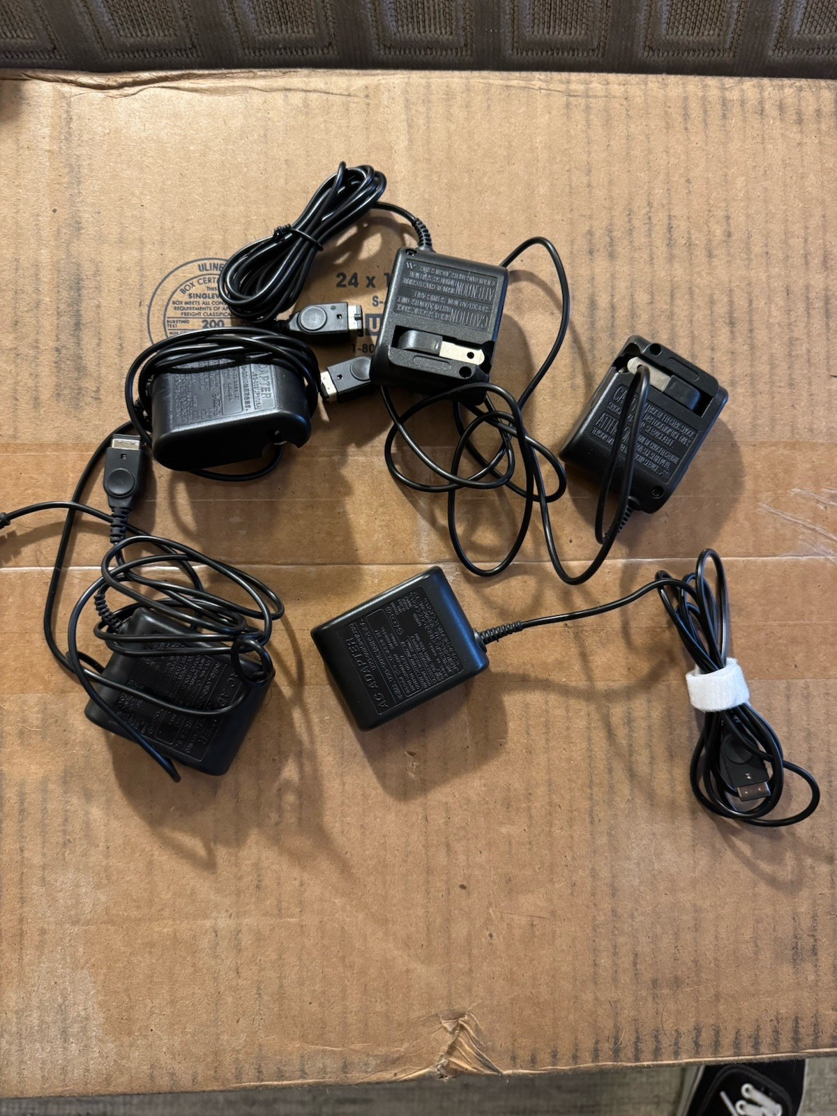Lot of 5 Unbranded Nintendo Gameboy Advance SP Wall Chargers Working