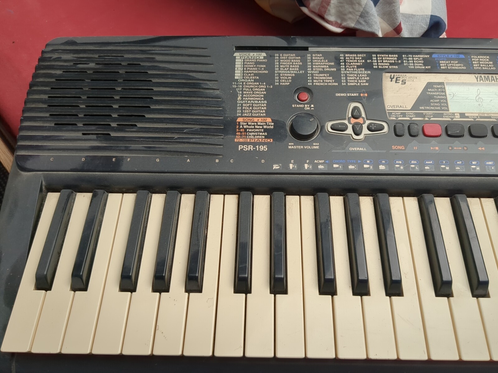 yamaha psr 195 61 Key
