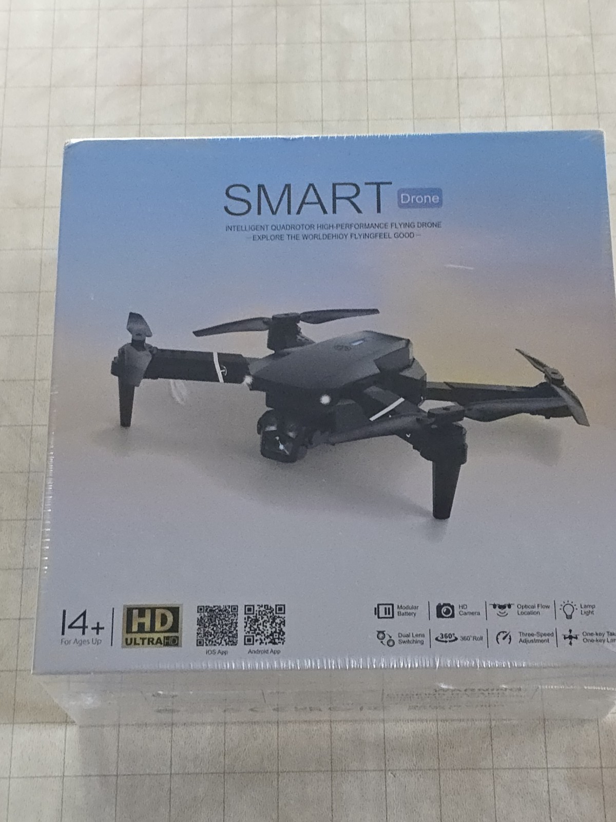 Smart Drone P31 NEW SEALED Foldable Quadrotor, Dual HD Camera, Optical Flow