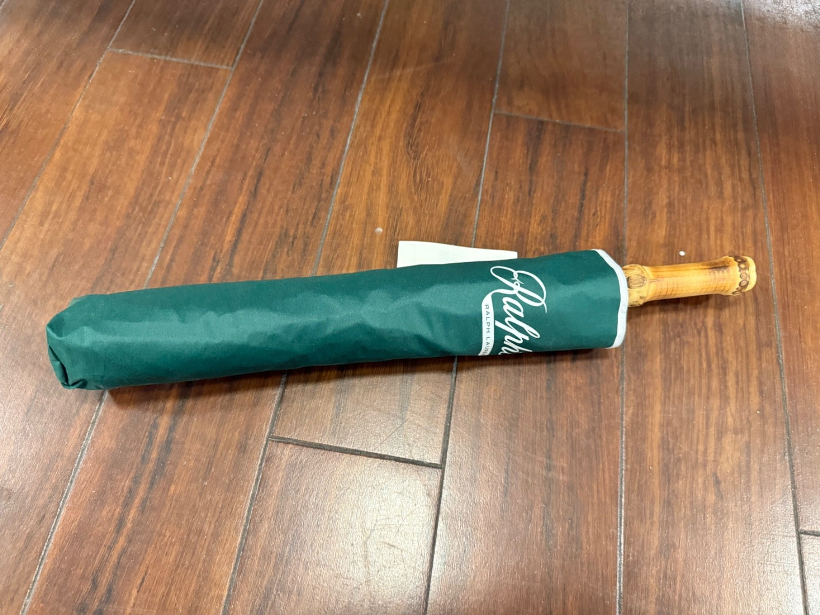 NEW POLO Ralph Lauren RALPH’S COFFEE 36” Collapsible Logo Floral Umbrella