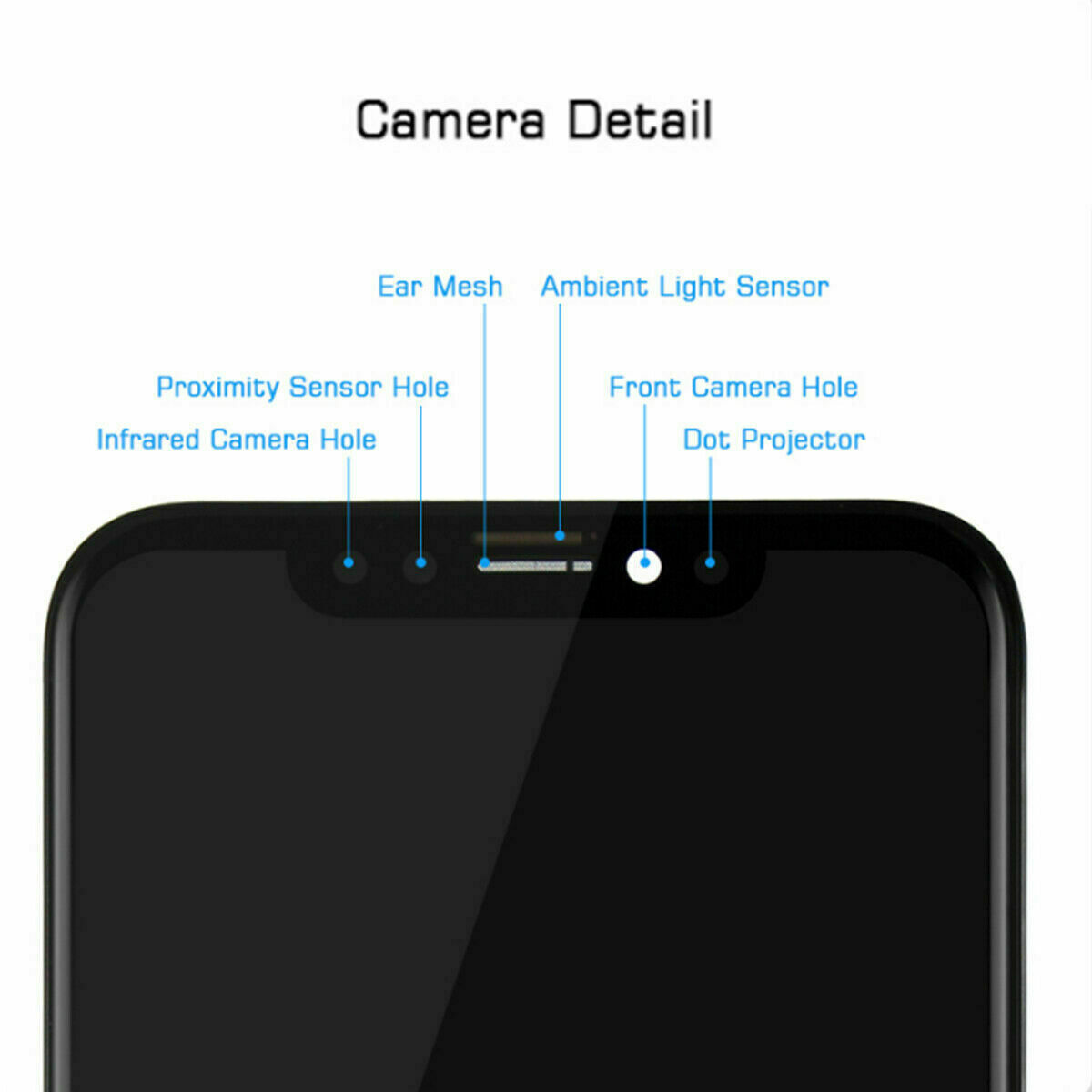 For iPhone X 5.8" LCD Display Touch Screen Digitizer Assembly Replacement Black