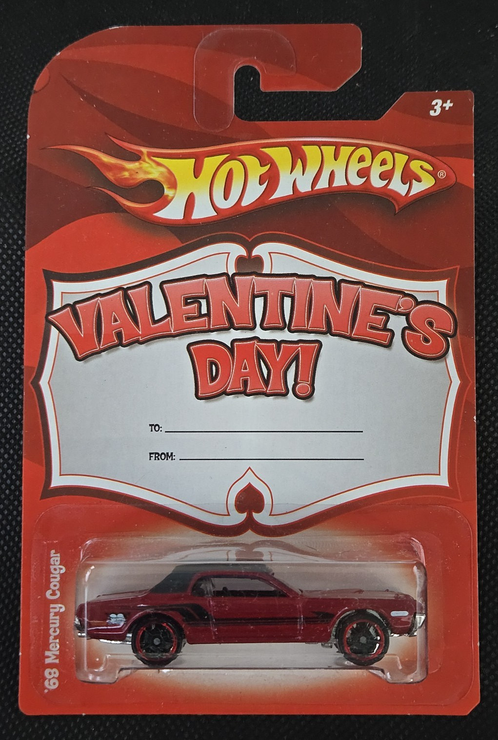 2009 Hot Wheels VALENTINES DAY '68 Mercury Cougar
