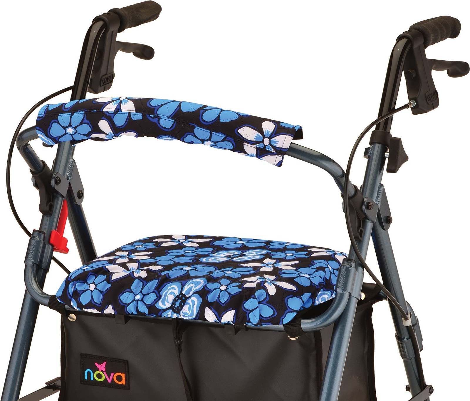 NOVA Rollator Walker Cover Set, Washable Aloha Blue, Comfortable Mobility Access