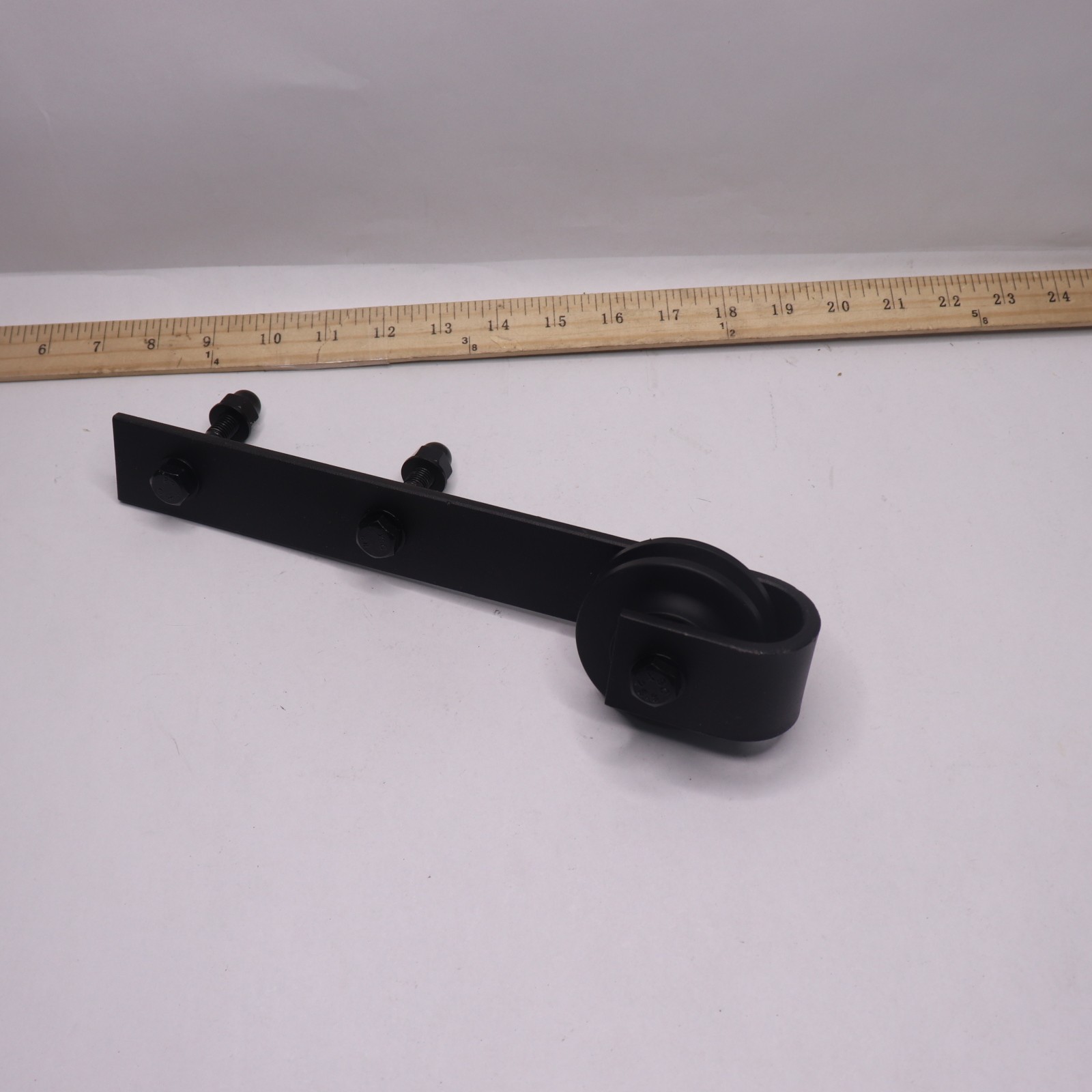 Barn Door Roller Black 3" x 11-1/2" - Incomplete - Bolt And Nut Included
