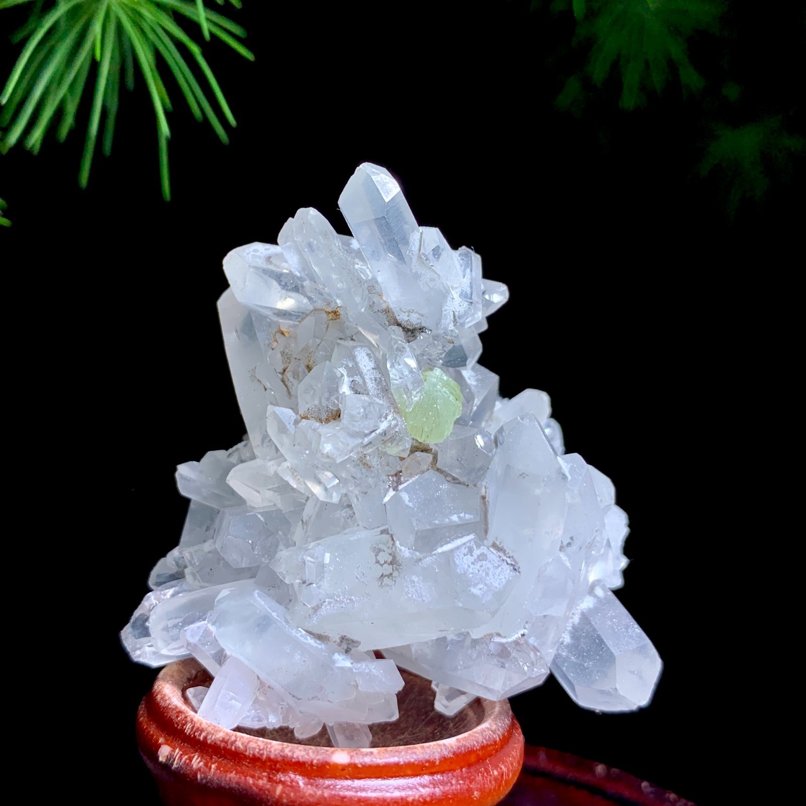 40G Special Beautiful Natural Prehnite With Cluster Mineral Specimen/Sichuan