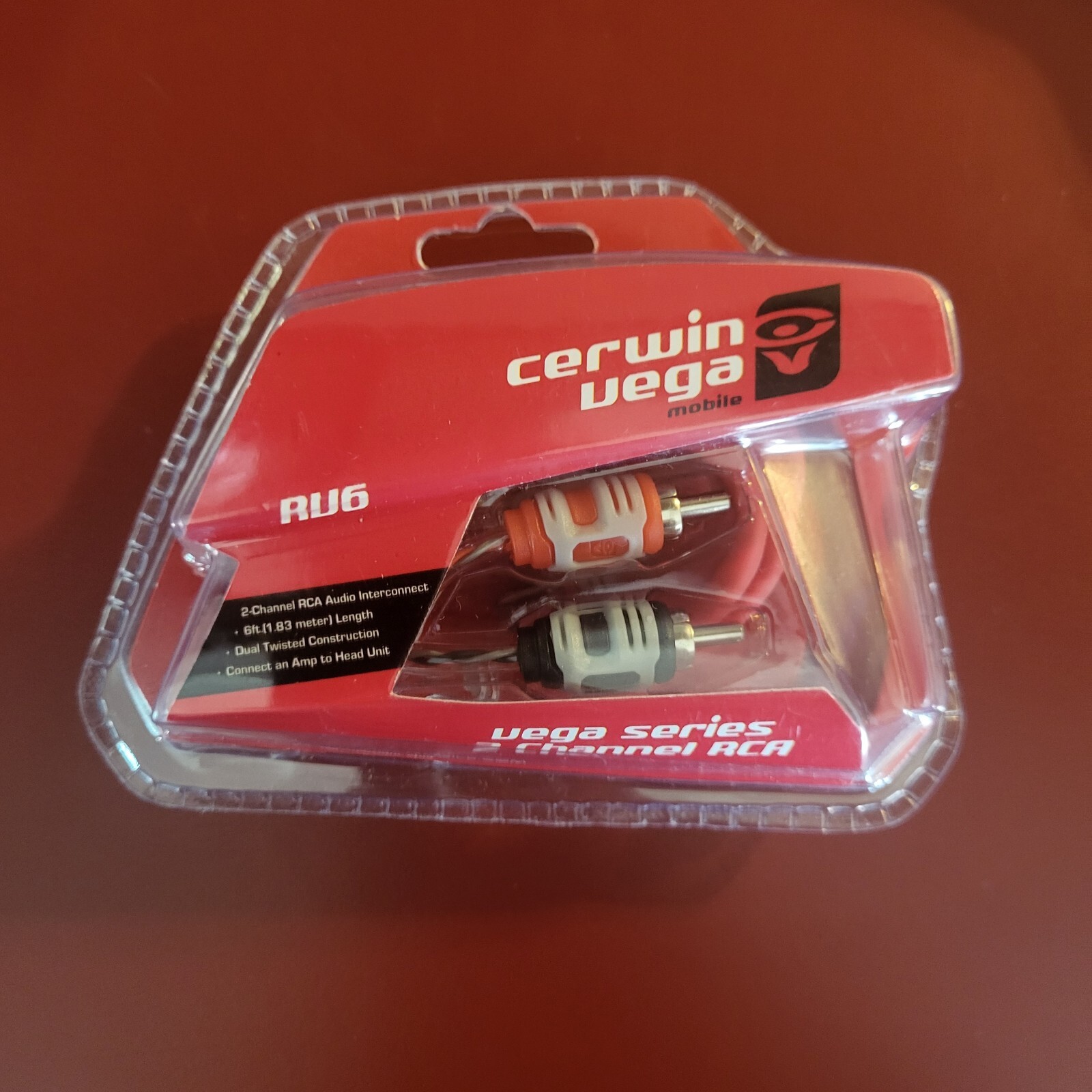 Cerwin Vega Mobile RV6 2-Channel RCA 6 ft. Long Dual Twisted