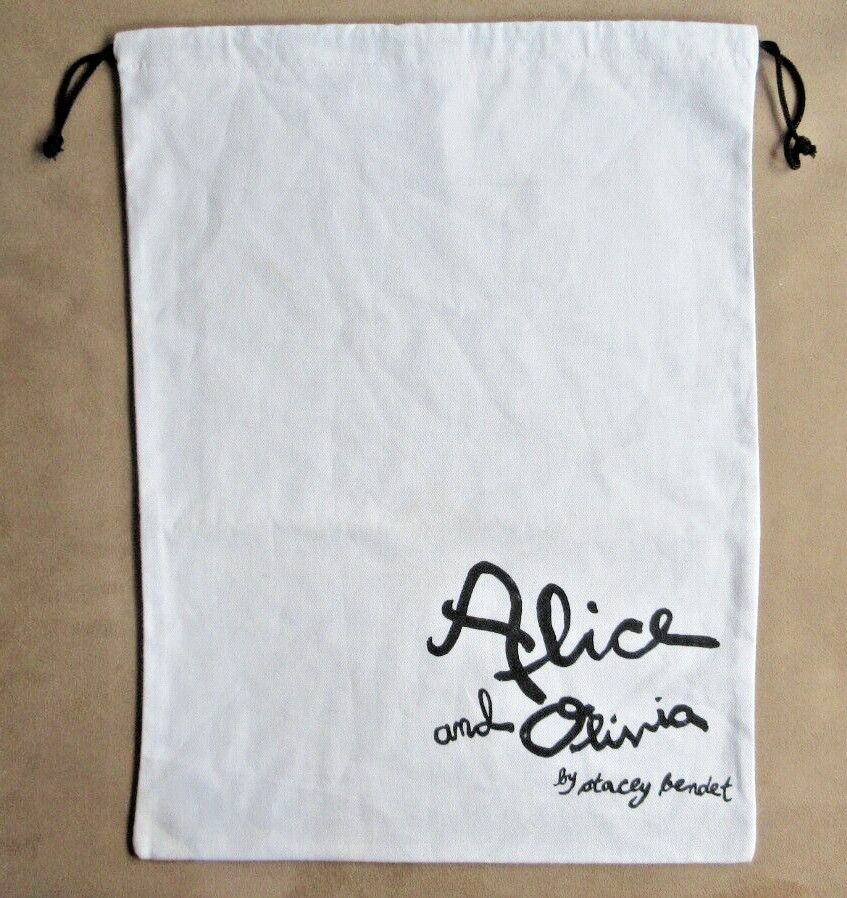 ALICE AND OLIVIA by Stacey Bendet Drawstring Dust Bag Storage Cover 16.5” x 12.5