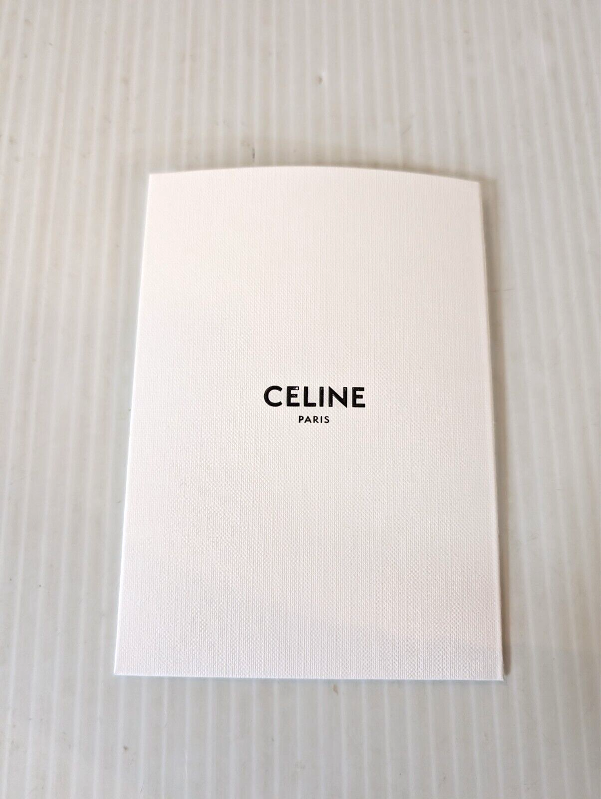 NEW Authentic Celine large white receipt envelope / pouch - 6" x 4.25"