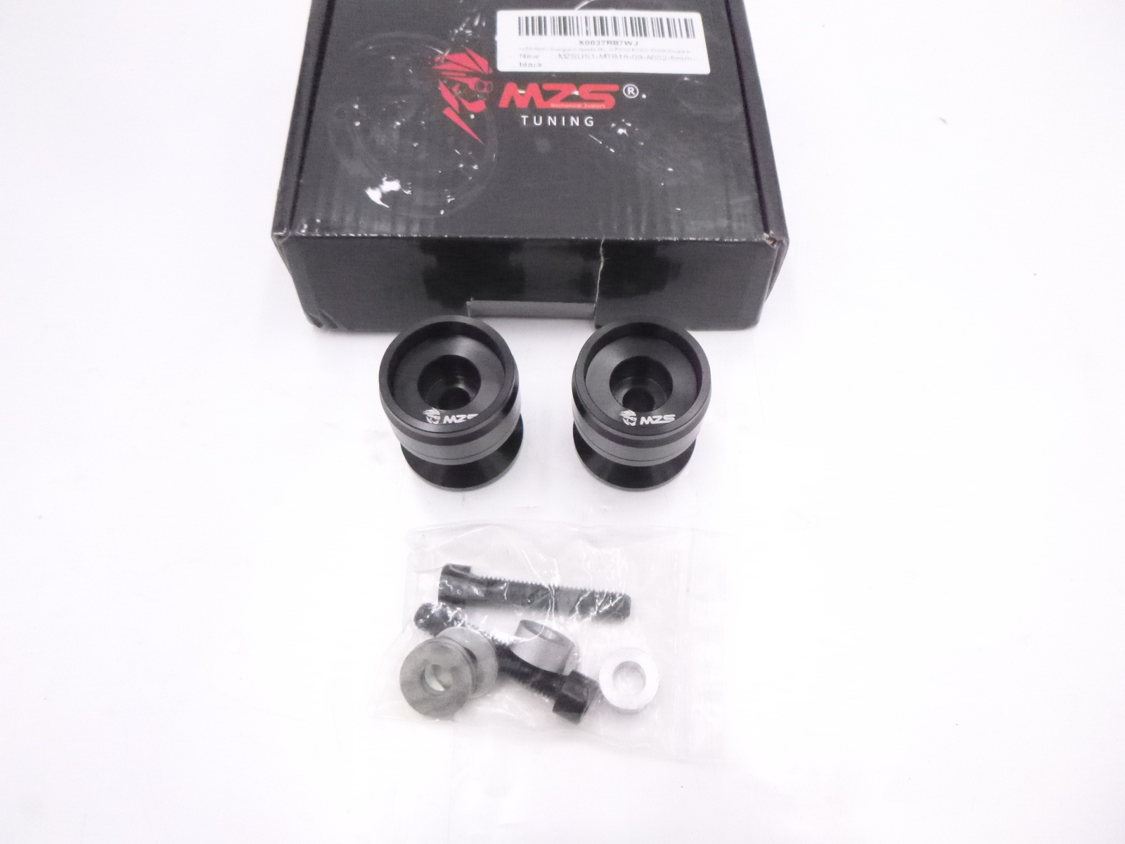 MZS 8MM Swingarm Spools Sliders Stand Universal Black