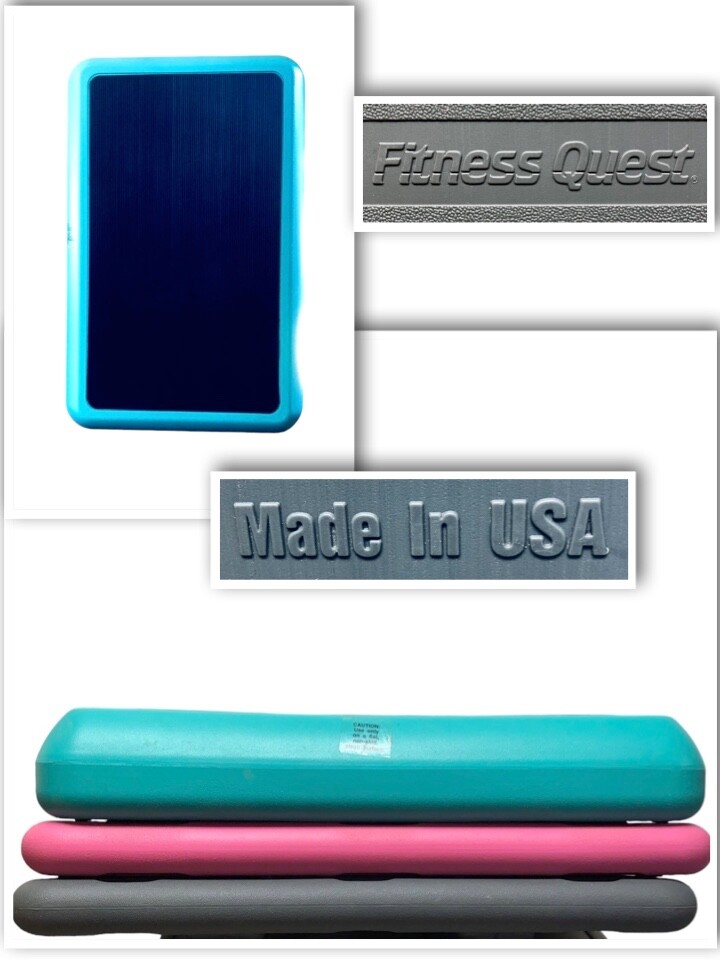 JANE FONDA 90's VINTAGE  STEP AEROBICS 3 Tier Exercise Stepper Fitness Quest USA