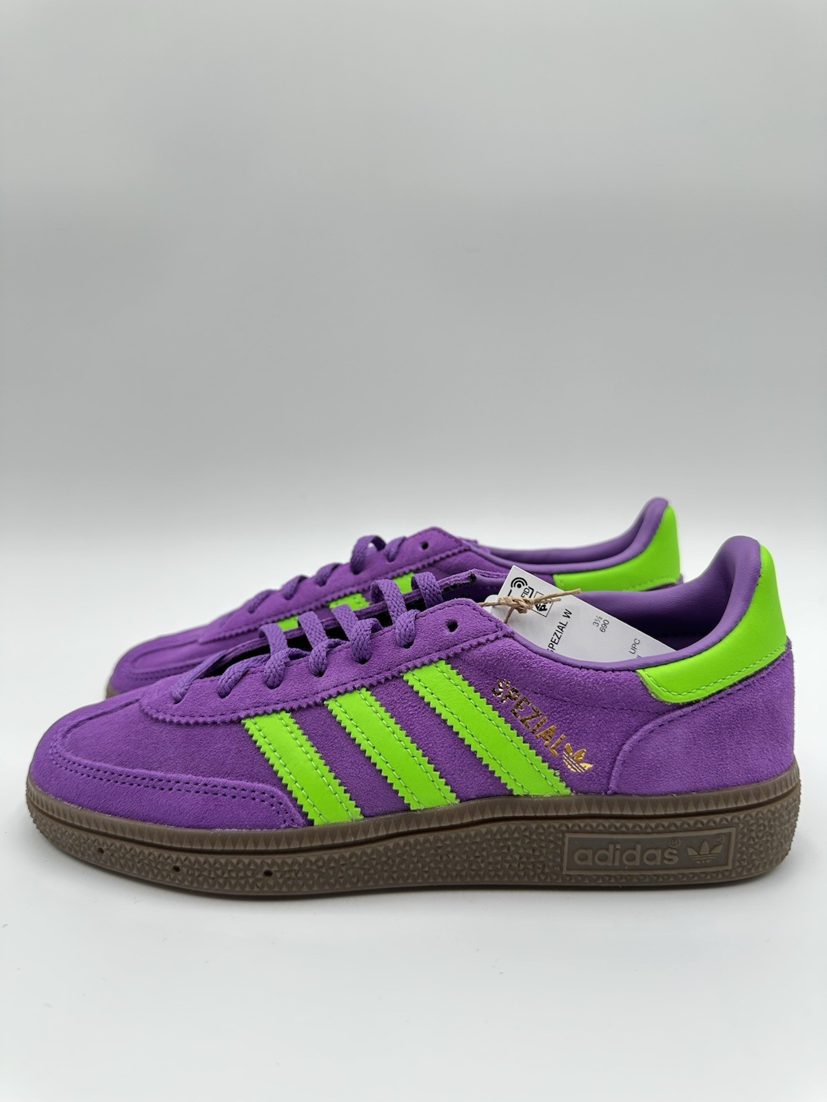 Adidas Women's Handball Spezial Sizes 5-7 Active Purple Solar Green |JS0251|
