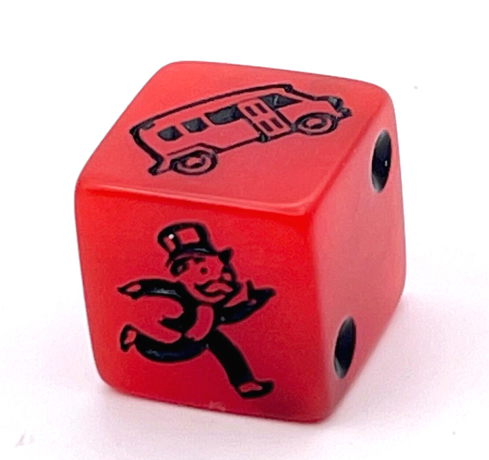 Monopoly Speed Die - Red and Black - Game Replacement Part