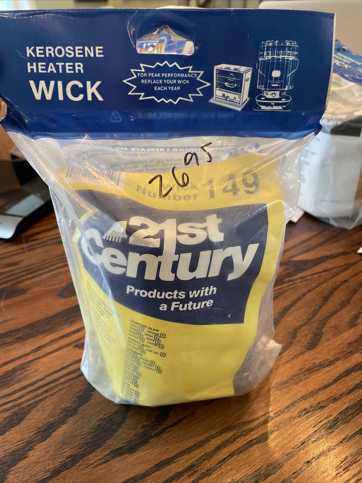 Kerosene Heater replacement Wick 21st Century Wick Number 149 NOS