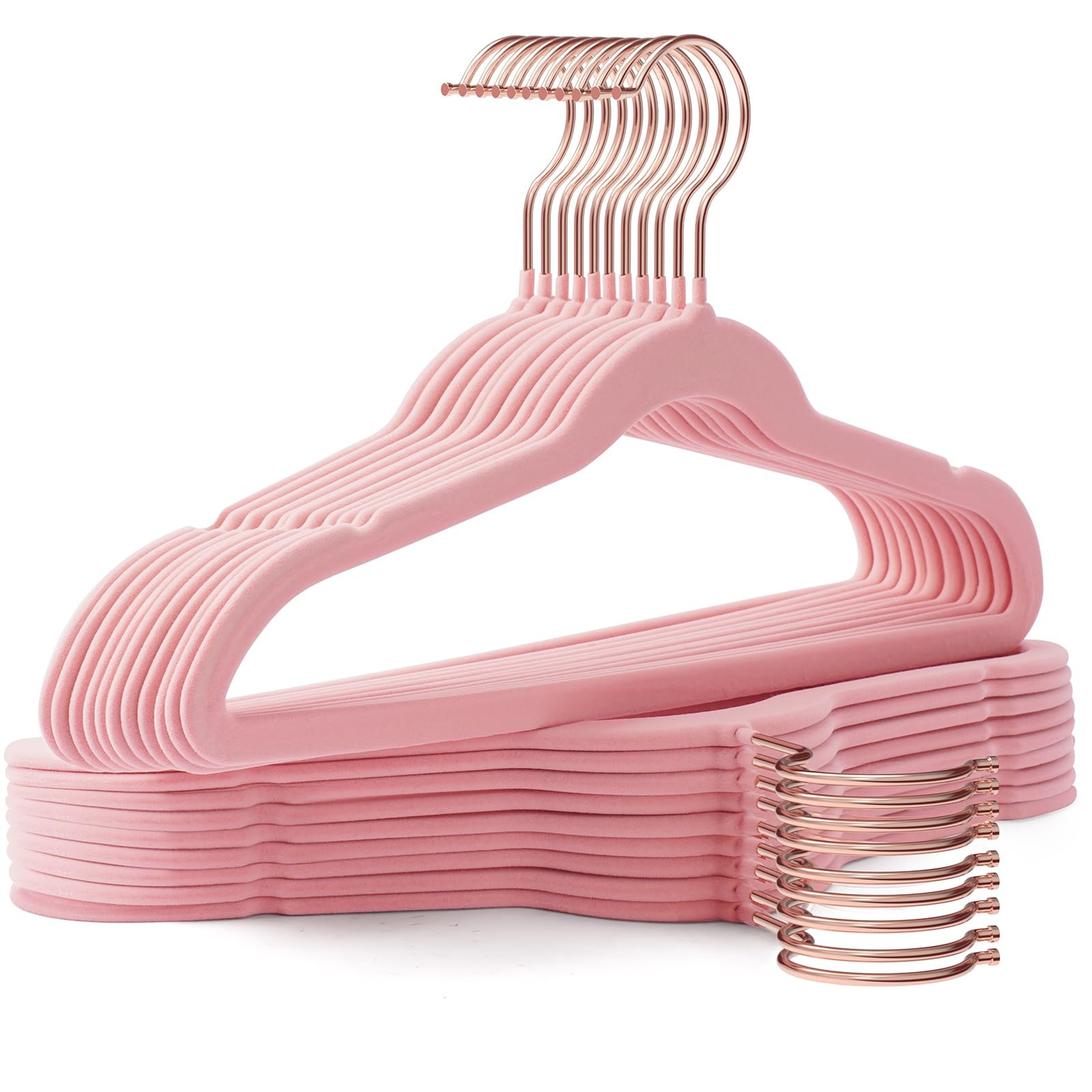 Hangers 50 Pack,14 Inch Velvet Hangers Slim & Space-Saving,Baby Clothes Hange...