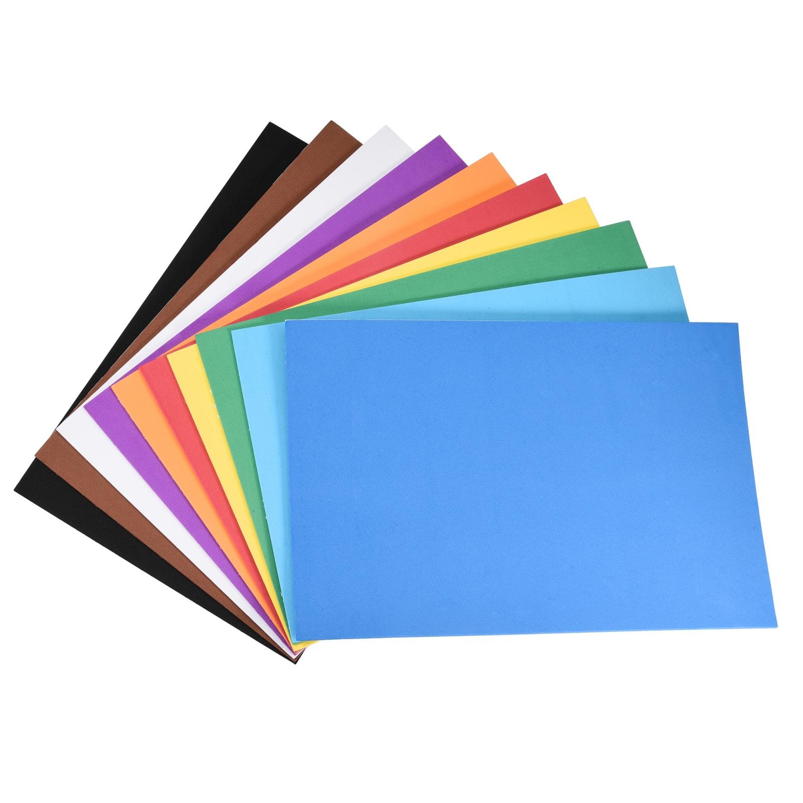 2 Set Colorful EVA Foam Sheets Self Adhesive 7.8 x 11.8 Inch 1.8mm Thickness