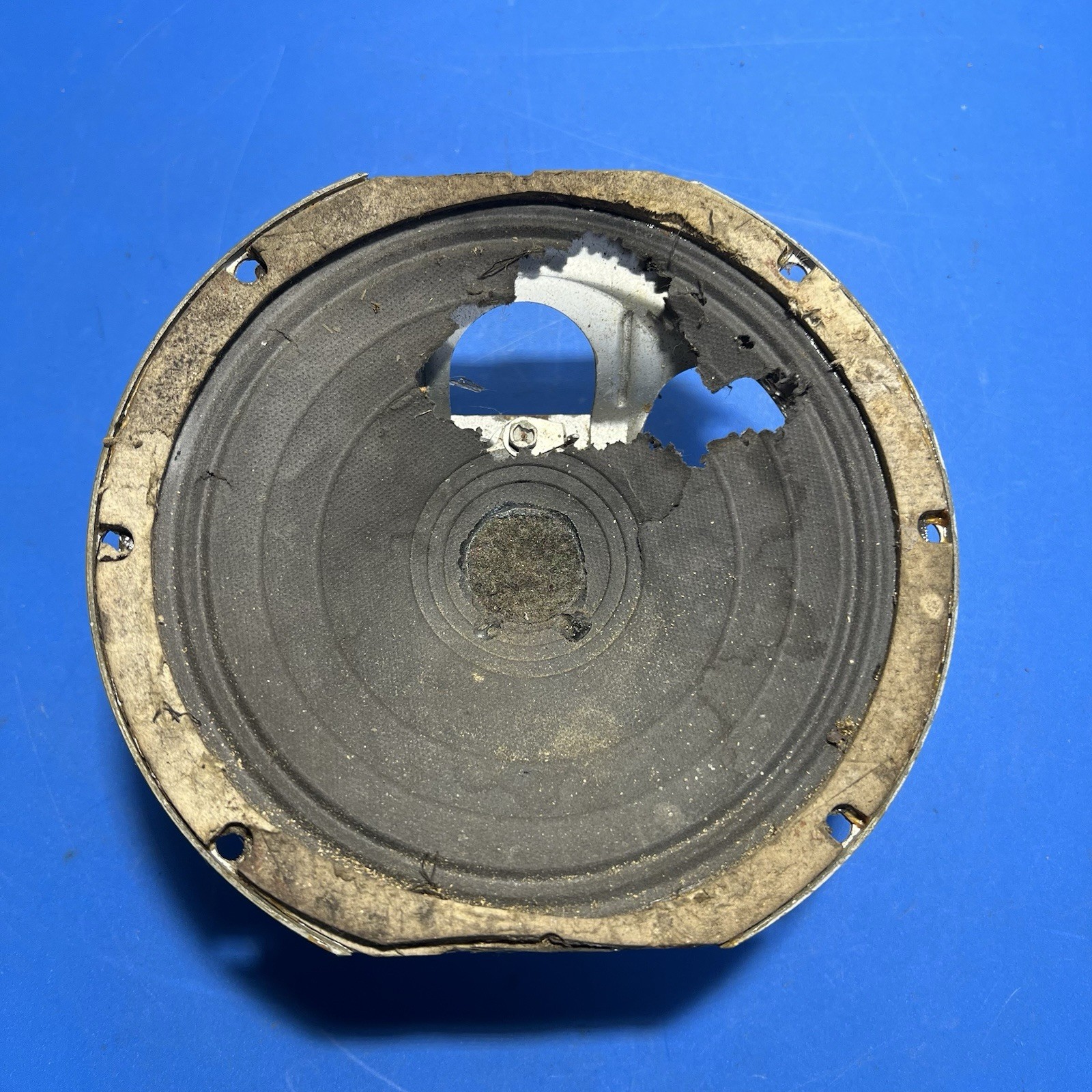 1930s Vintage 5” Tube Radio Speaker Field Coil – Working – Damaged Cone