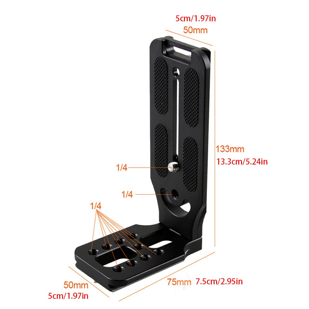 Camera L Bracket Vertical Horizontal Switching Tripod Head Quick Release Plate