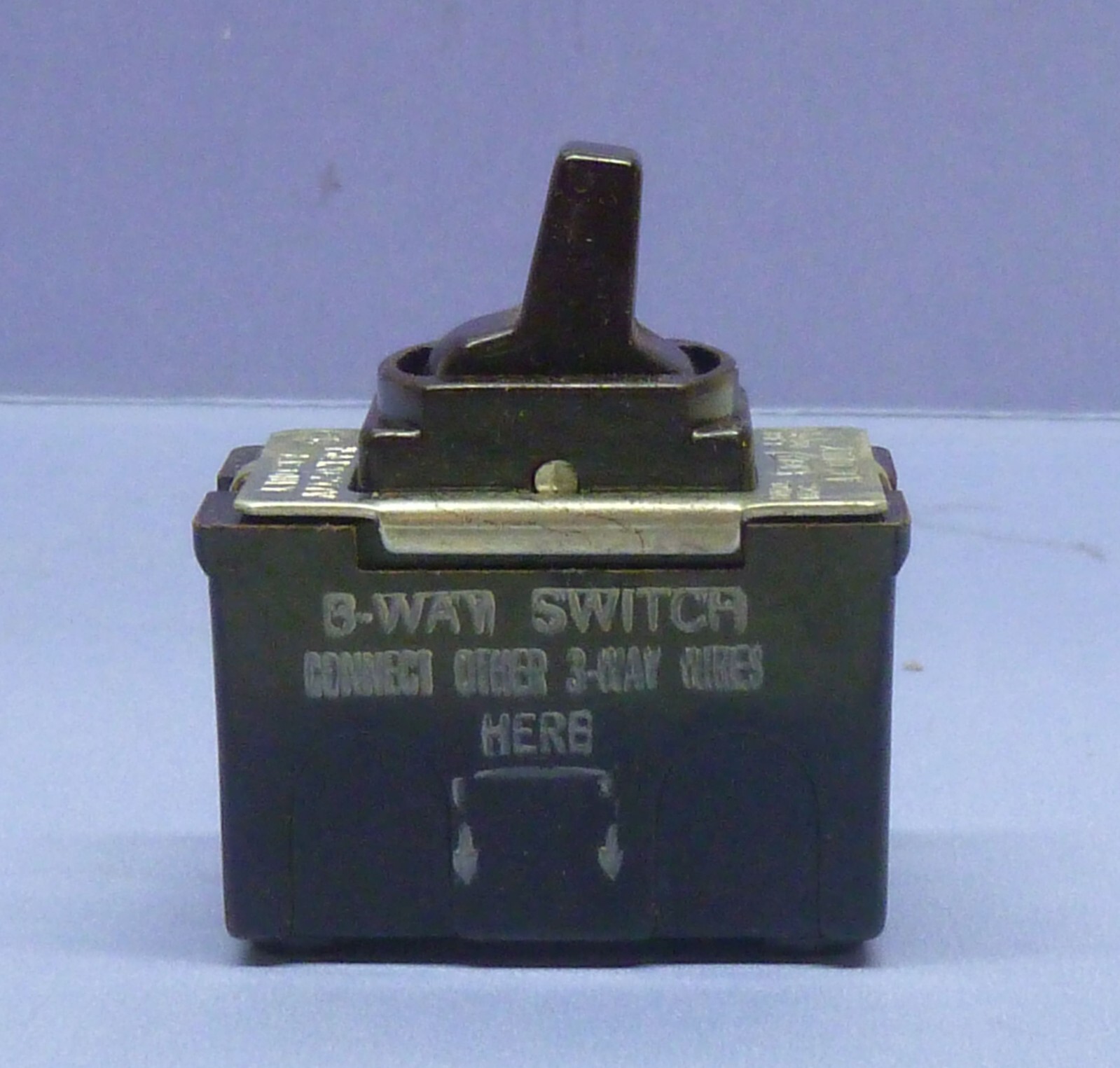 Vintage Brown 3-Way Toggle Quiet Light Switch Despard Interchangeable - Eagle