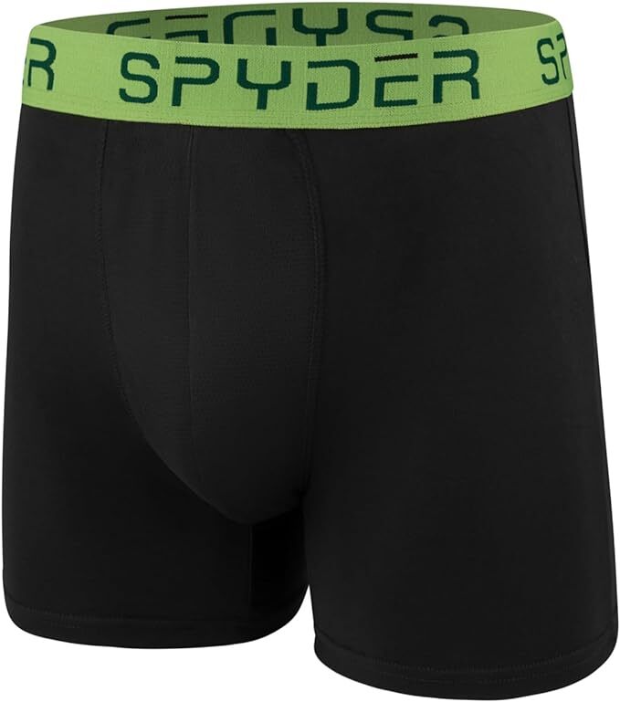 4 Pck SPYDER MEN MESH PERFORMANCE STRETCH Boxer Briefs BLACK Medium Large XLarge