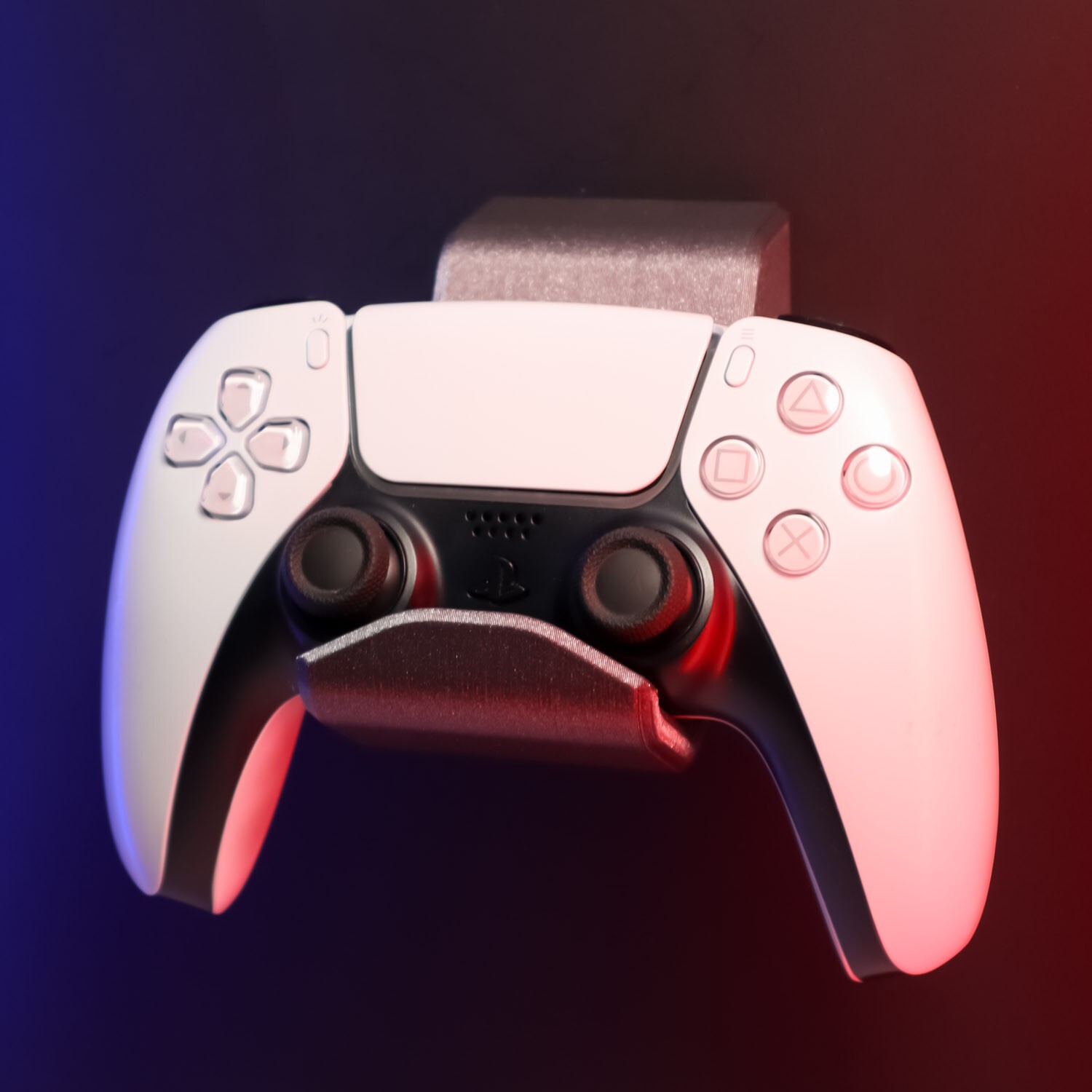 Wall-Mounted Controller Holder Minimal Gaming Accessory Space-Saving
