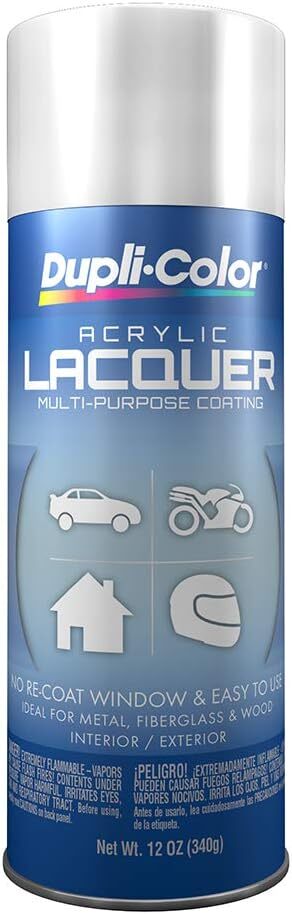 Dupli-Color 12oz Gloss White General Purpose Acrylic Lacquer DAL1675