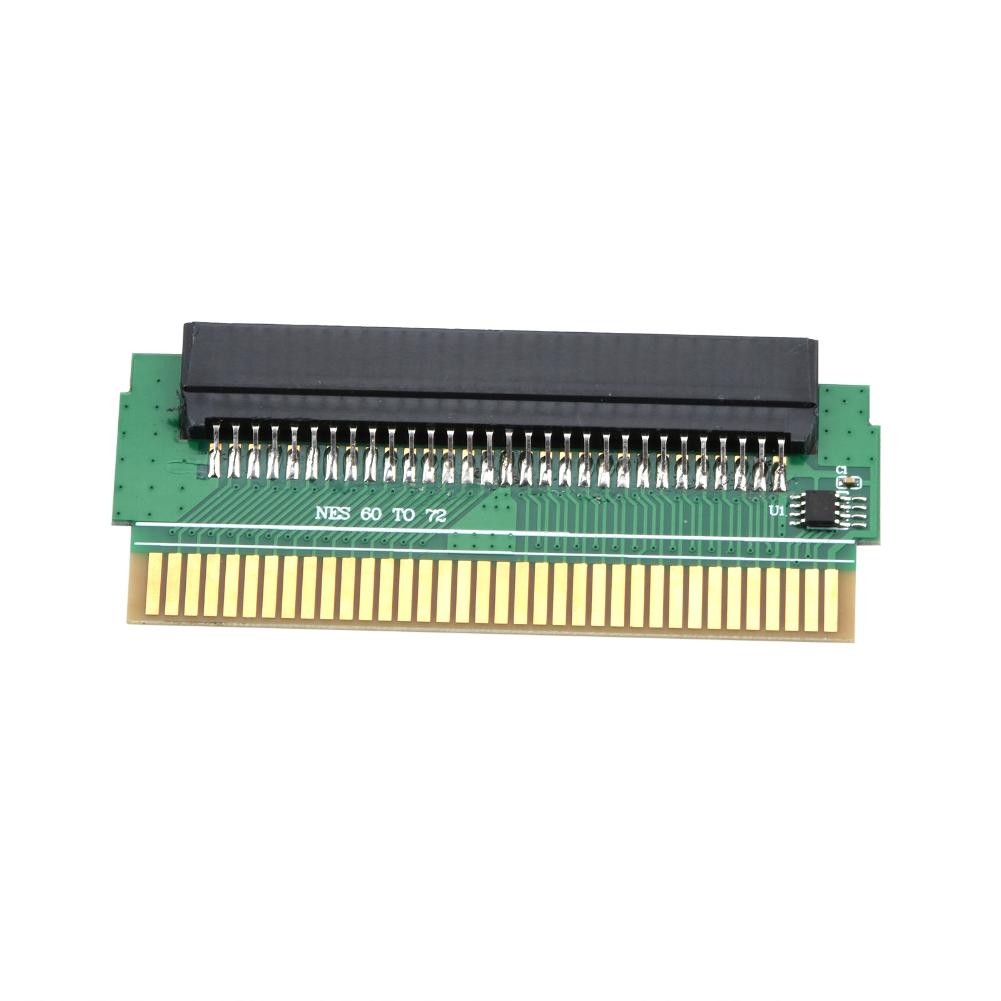 Famicom To Nes Adapter Converter Connector For Nintendo Nes 60 Pin To 72 Pin D
