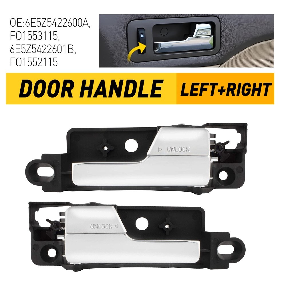 2x Interior Inner Door Handle ABS LH RH 6E5Z5422601B Fit 2006-2011 Mercury Milan