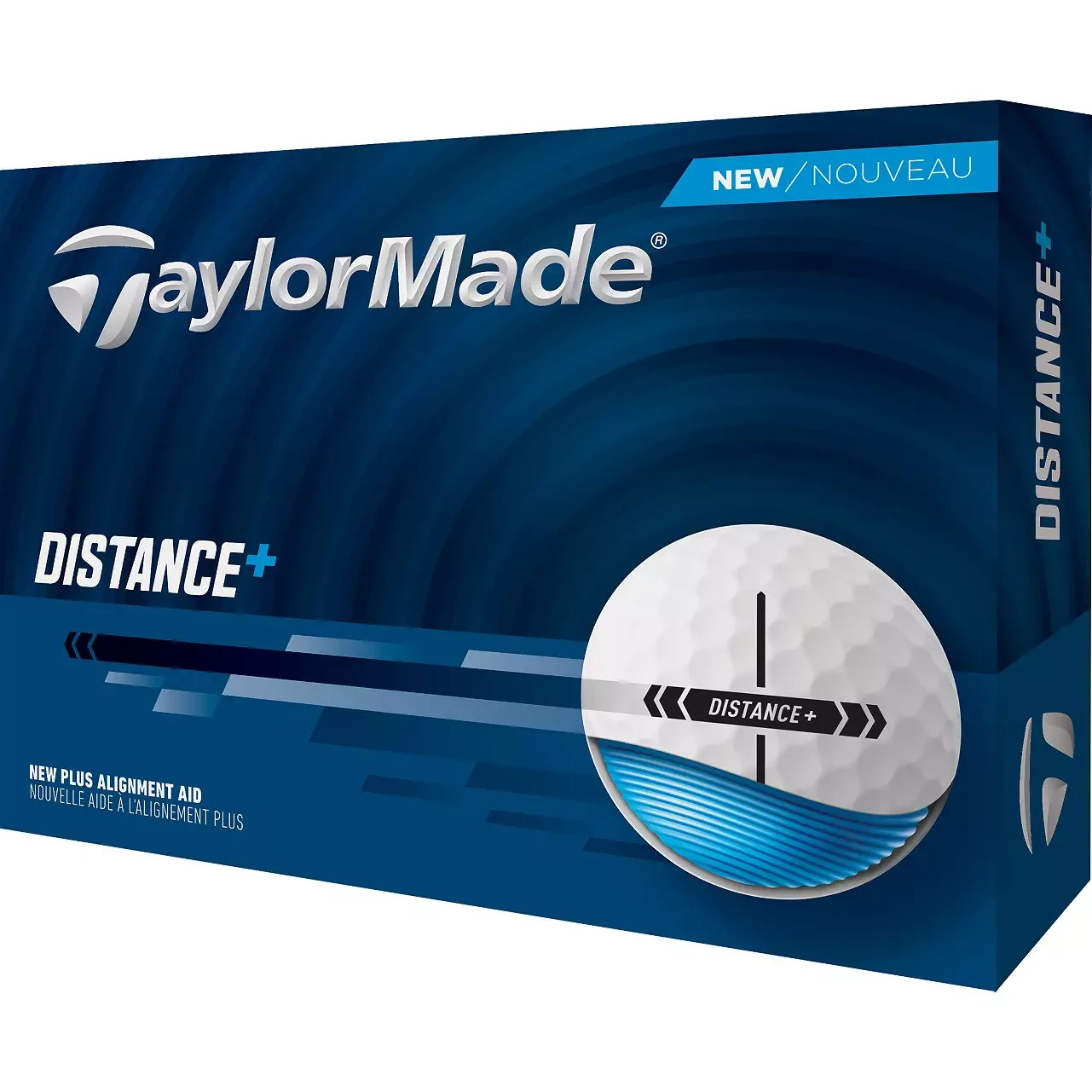 TaylorMade Distance+ Golf Balls - White - 1 DOZEN - BRAND NEW and SEALED by TM!